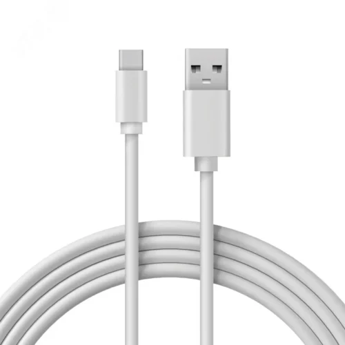 Кабель USB-A — Type-C, 3A, 2м, ПВХ, белый — фото изделия