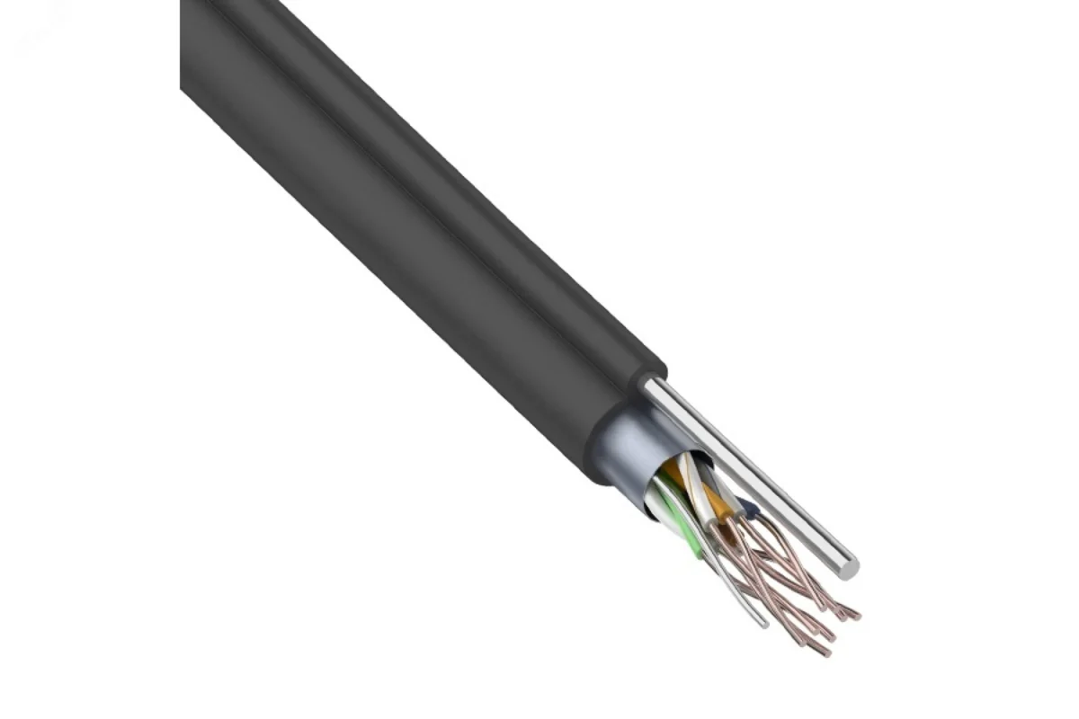 Витая пара F/UTP 4PR 24AWG CAT5e OUTDOOR + ТРОС — фото изделия