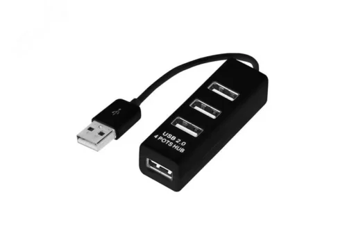 Разветвитель USB на 4 порта черный, — фото изделия