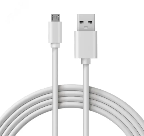 Кабель USB-micro USB, PVC, 1.8 м., белый, — фото изделия