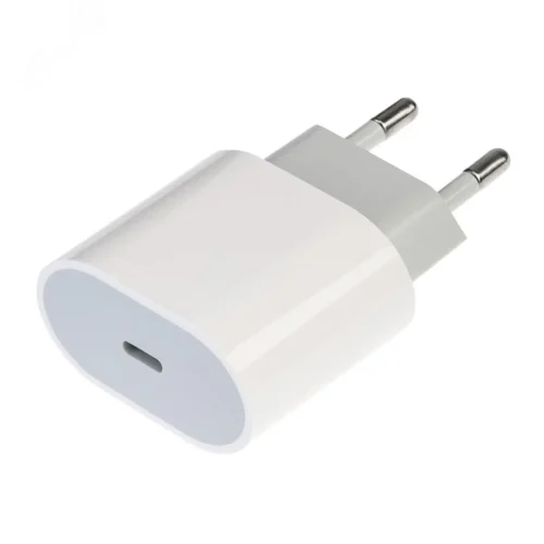 Устройство зарядное сетевое USB-C 20Вт в комплекте с кабелем USB-C – USB-C — фото изделия