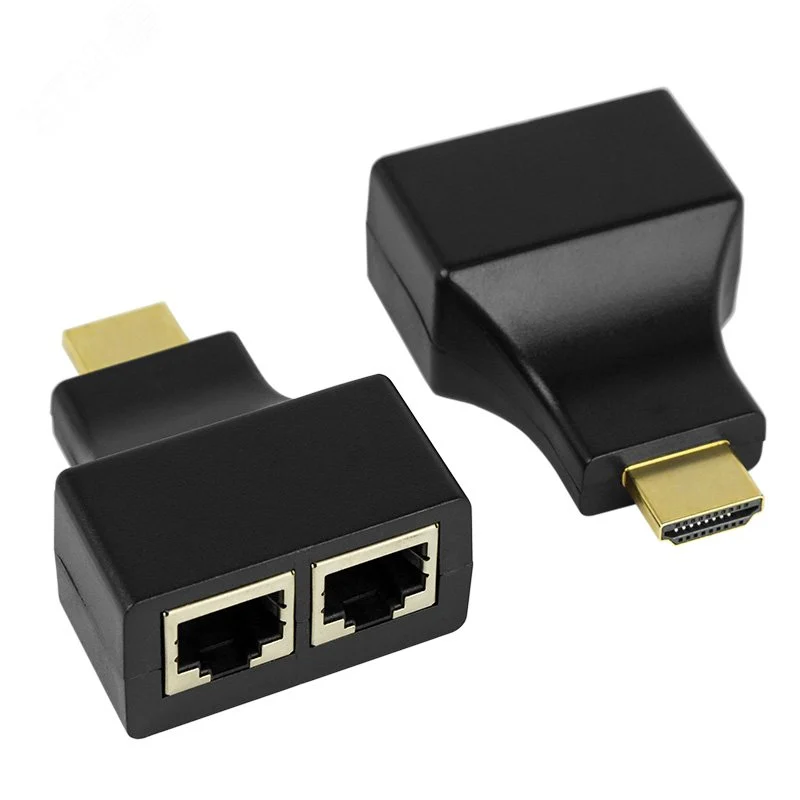 HDMI удлинитель по витой паре RJ-45, 8P-8C, 2 шт.,, — фото изделия
